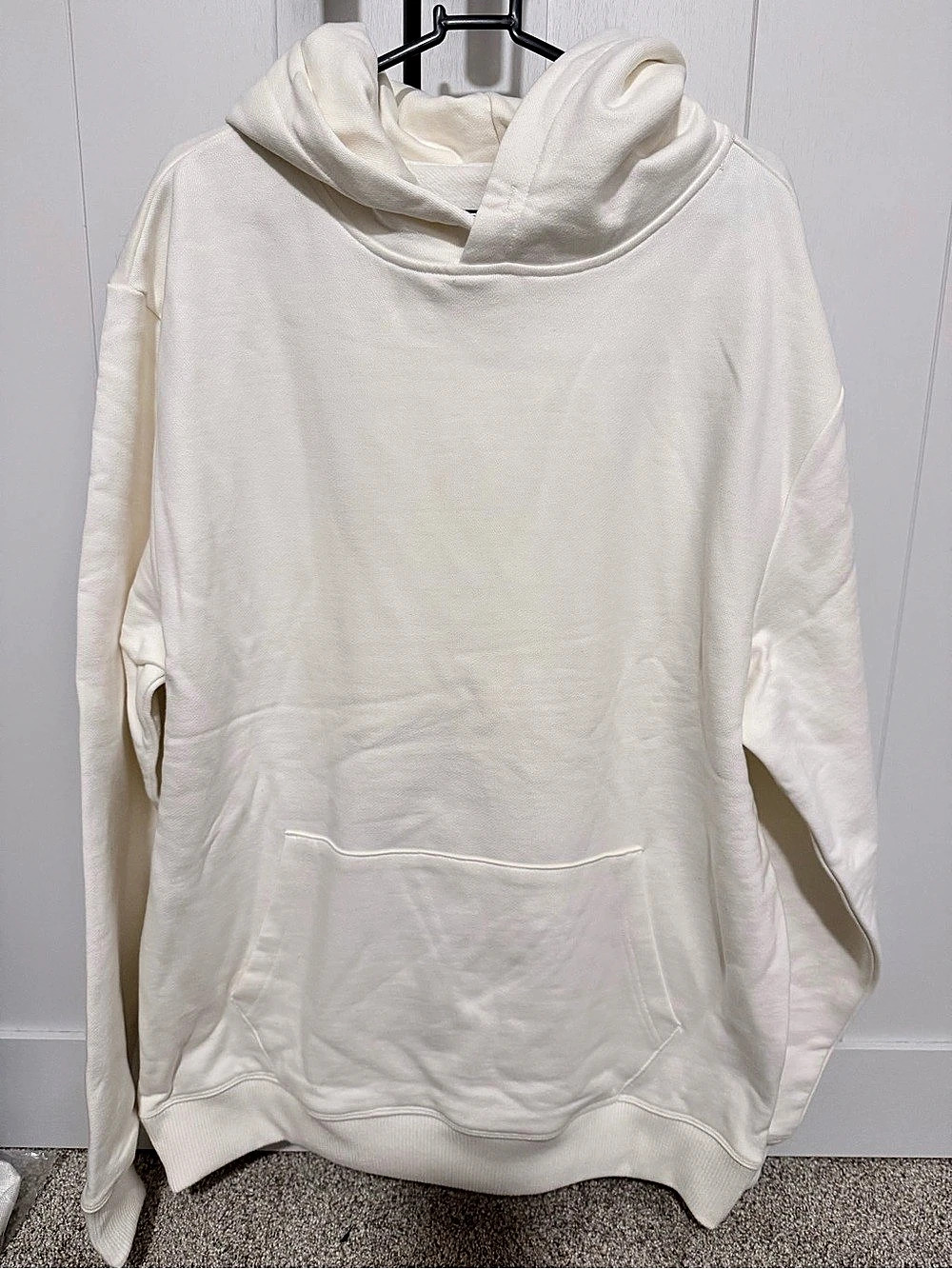 100% Cotton Hoodie, cream, New without tags (bought in bulk)